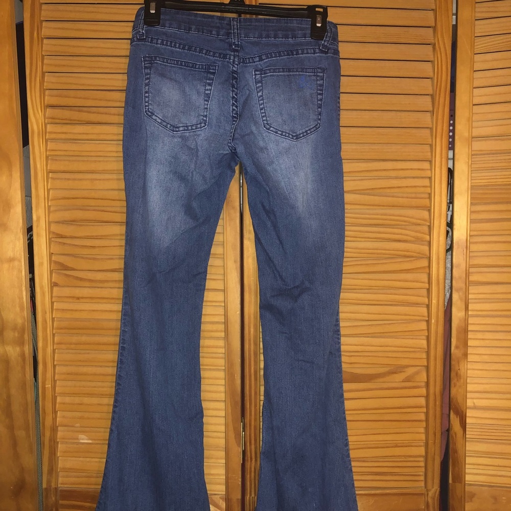 Bell Bottom Blue Jeans - Picture 3 of 3